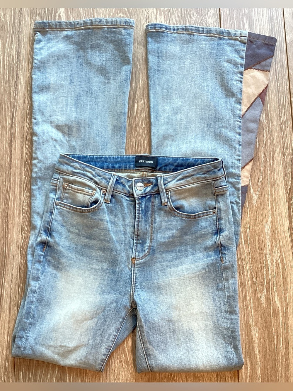 Driftwood Boho Farrah Patchwork Flare Jeans - Picture 7 of 11
